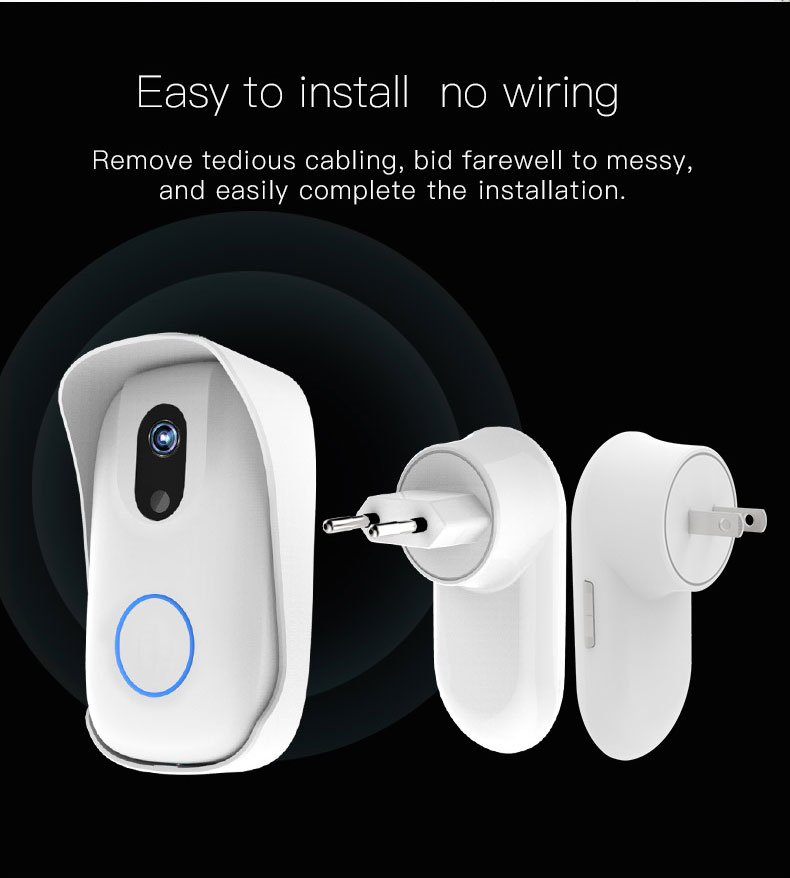 Smart mobile phone remote WIFI waterproof photo doorbell